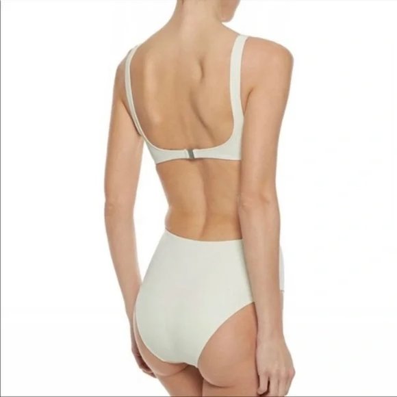 Solid & Striped Bailey Cream White One Piece Swimsuit Size Small - Picture 14 of 15